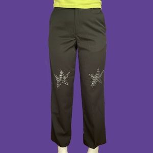 Black Pants With Silver Stars